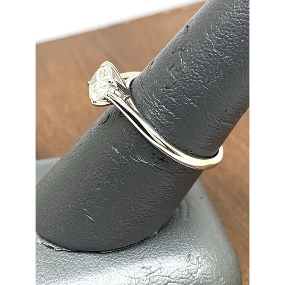 Unique Moments Engagement Ring Lab Grown 0.75ct Diamond 10k White Gold Size 8 main image 13